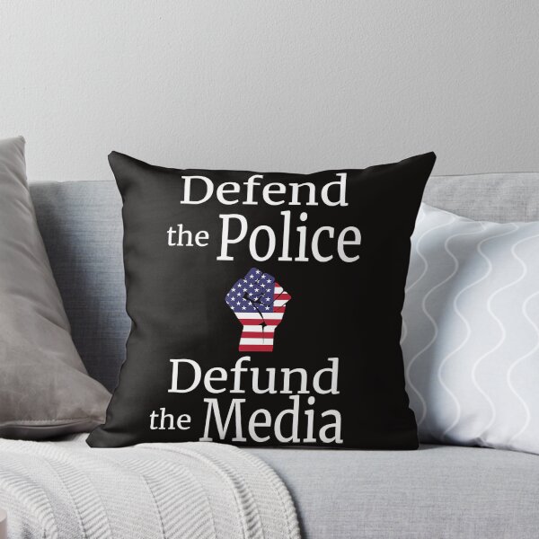Item preview, Defend the Police Defund the Media American Flag designed and sold by Brigitte98.