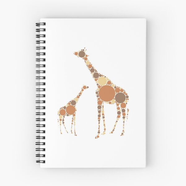 Item preview, Giraffe mother and baby circles designed and sold by GeorgeLemon.