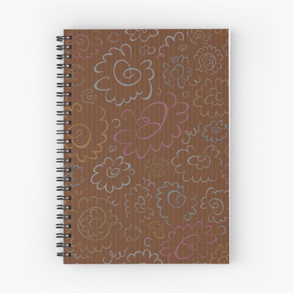 Item preview, A seamless retro pattern with abstract doodle flowers designed and sold by Olena Ambrosova.