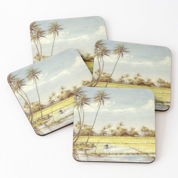 Item preview, Traditional painting of Indonesian rice farmers  designed and sold by baligaia.