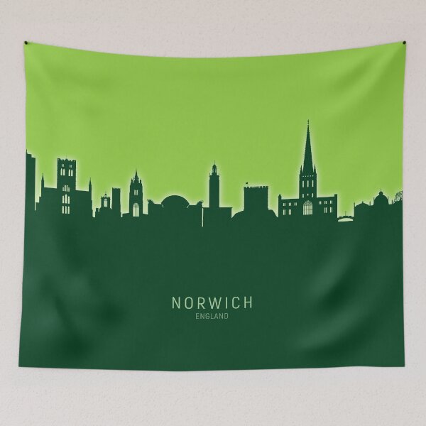 Item preview, Norwich England Skyline designed and sold by ArtPrints.