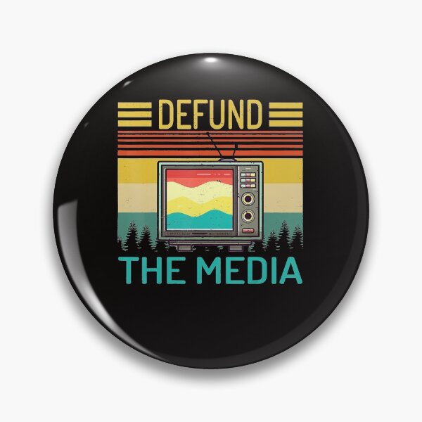 Item preview, Defund the media retro Vintage designed and sold by Brigitte98.