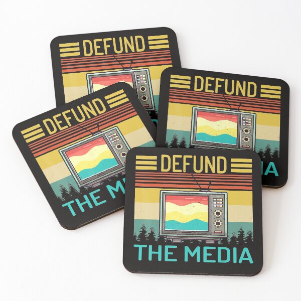 Item preview, Defund the media retro Vintage designed and sold by Brigitte98.