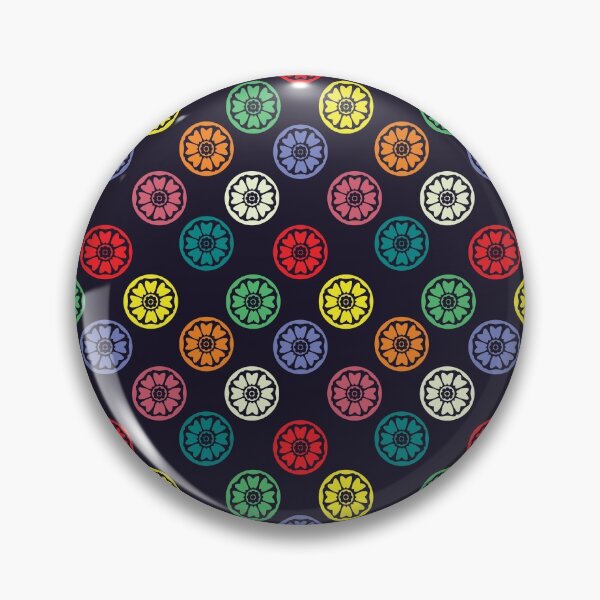 Item preview, Colorful White Lotus Tile Pattern designed and sold by LightInTheDark.