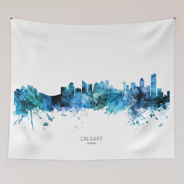 Item preview, Calgary Canada Skyline designed and sold by ArtPrints.