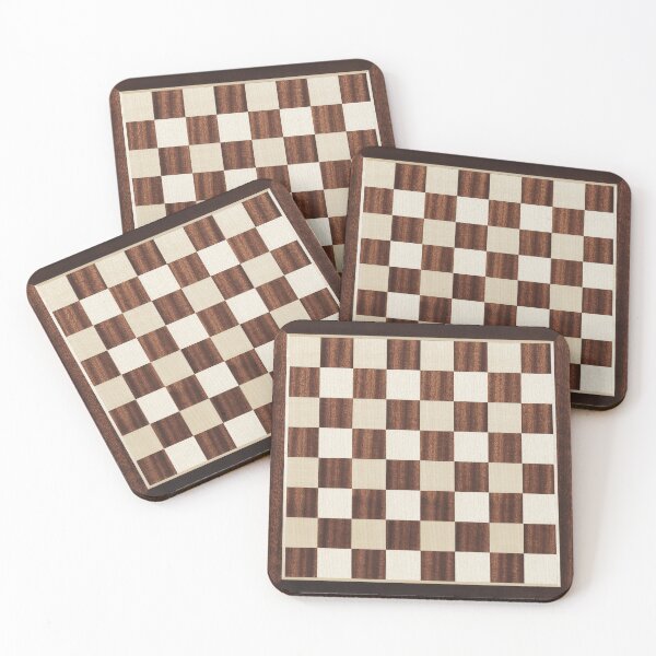 Item preview, Brown checkered abstract fwood designed and sold by Claraveritas.