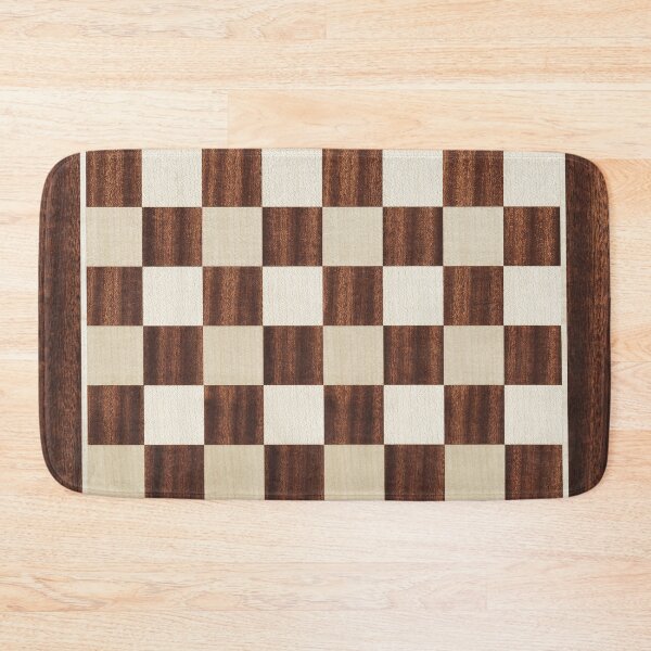 Item preview, Brown checkered abstract fwood designed and sold by Claraveritas.
