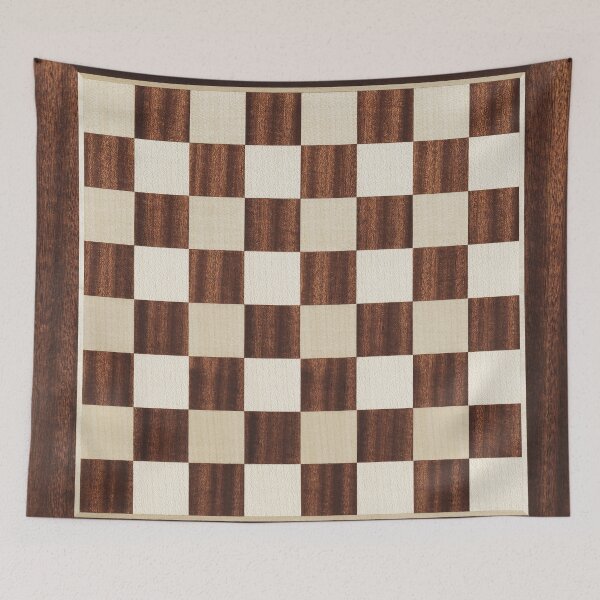 Item preview, Brown checkered abstract fwood designed and sold by Claraveritas.