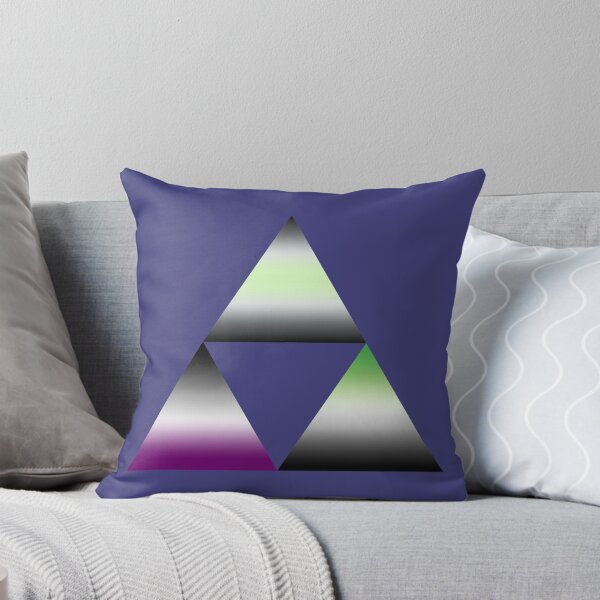 Item preview, Agender Asexual Aromantic Gradient Three Triangles designed and sold by Kiloueka.