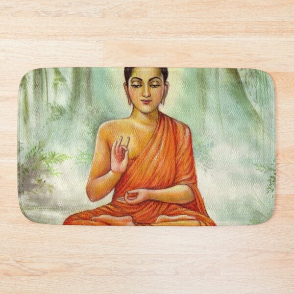 Item preview, Meditating Buddha painting designed and sold by baligaia.