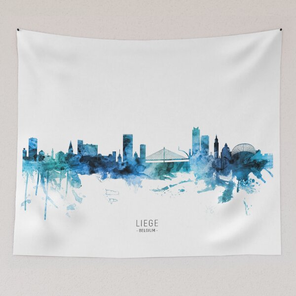 Item preview, Liege Belgium Skyline designed and sold by ArtPrints.