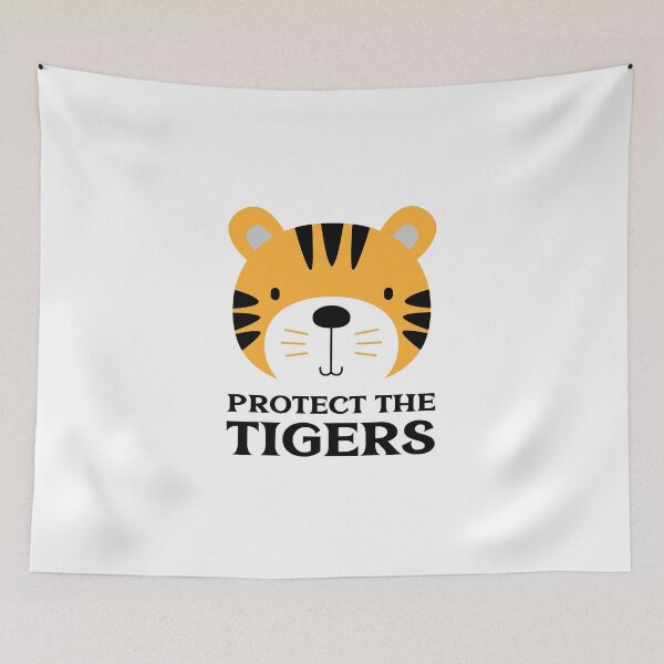 Item preview, Protect the Tigers Cute Tiger Face designed and sold by quoteology.