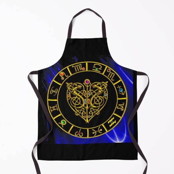 Item preview,  GOLD ZODIAC CHART AND ASTRAL HEART WITH CELTIC KNOTS  designed and sold by BulganLumini.