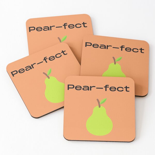 Item preview, perfect pearfect fruit pun designed and sold by Felicity-K.