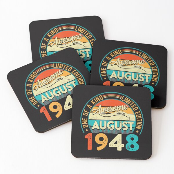 Item preview, Distressed Vintage Awesome Since August 1948 72 Years Old designed and sold by Lykhota97.