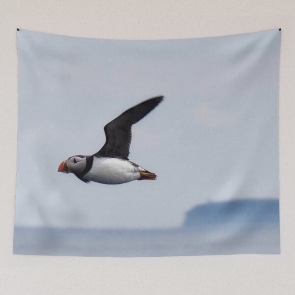 Item preview, Puffin in flight designed and sold by Alan Mackinnon.
