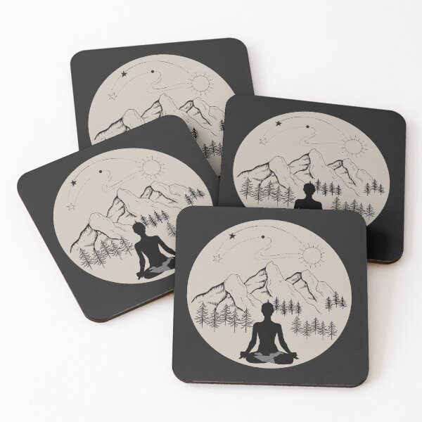Item preview, MTN LP - Mountains Yoga Trees Circle designed and sold by MohitJain1109.