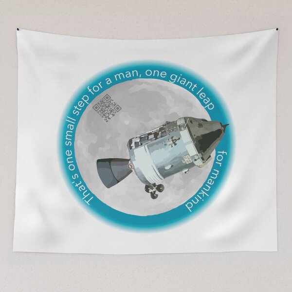 Item preview, Apollo 11 illustration designed and sold by sparklerays.