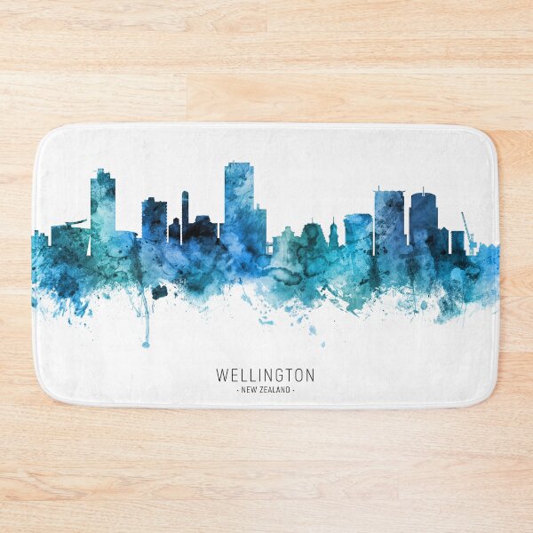 Item preview, Wellington New Zealand Skyline designed and sold by ArtPrints.