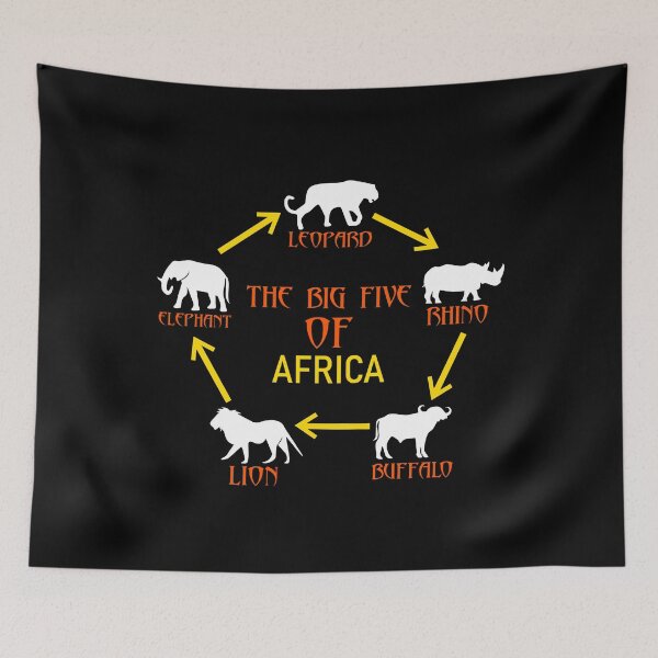 Item preview, The Big Five of Africa designed and sold by TeeZoneZtore.