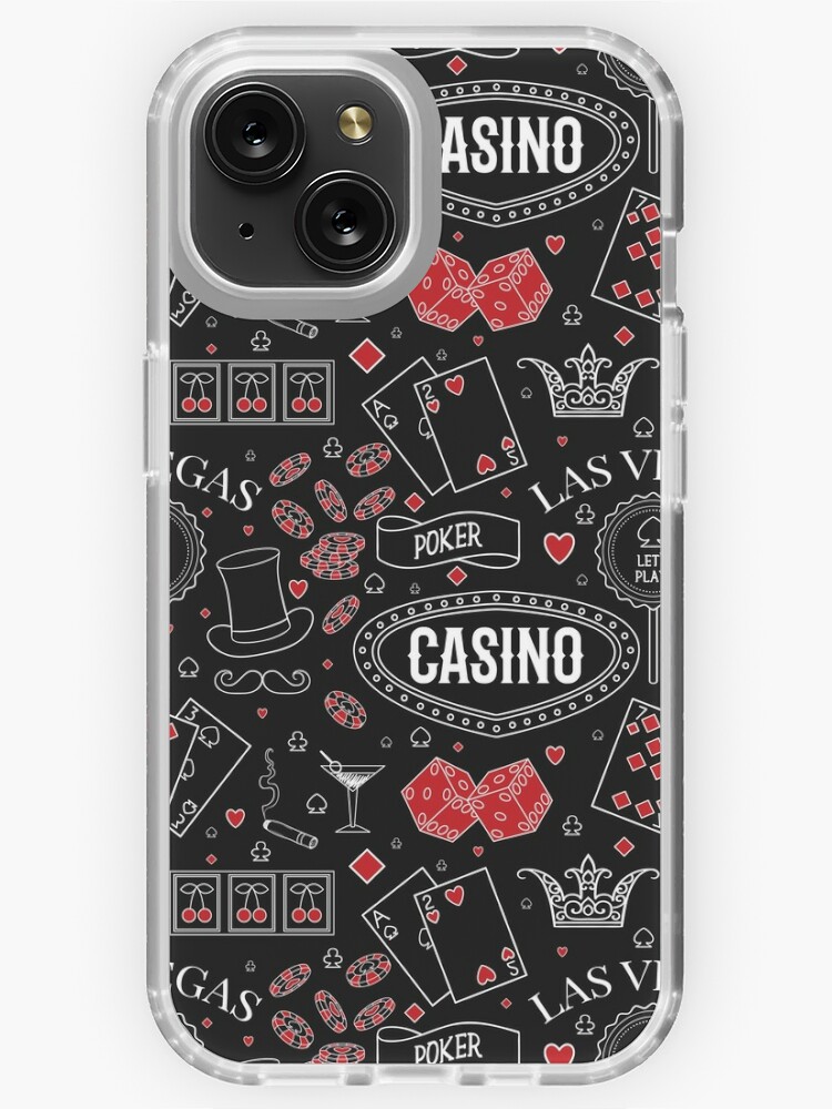 Casino theme. Seamless pattern with decorative elements on