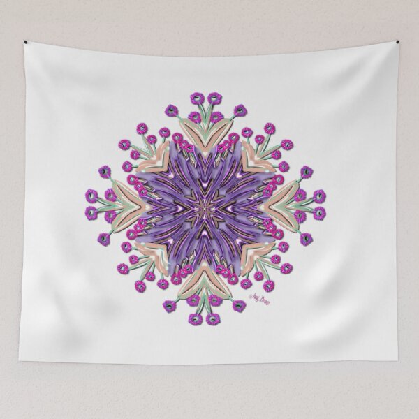 Item preview, Shades of pink wildflowers grow vibrant at sunrise   designed and sold by busyBeanz.