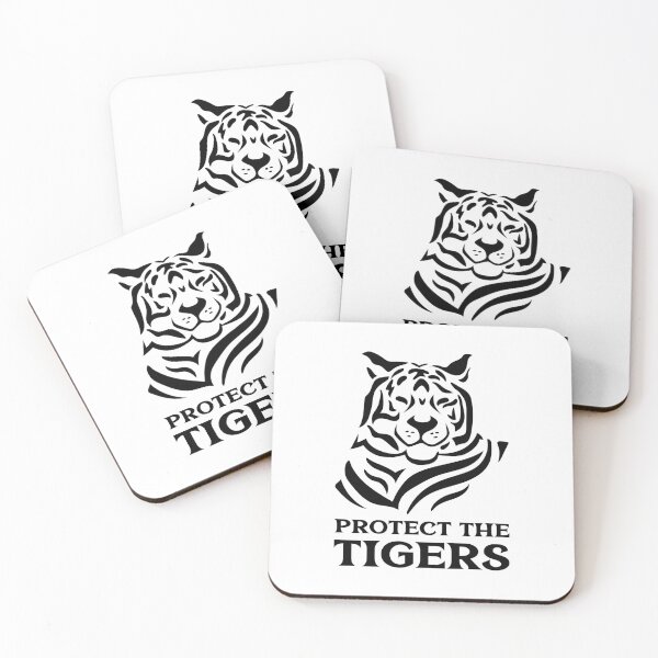 Item preview, Protect the Tigers Black Tiger Animal Rights designed and sold by quoteology.