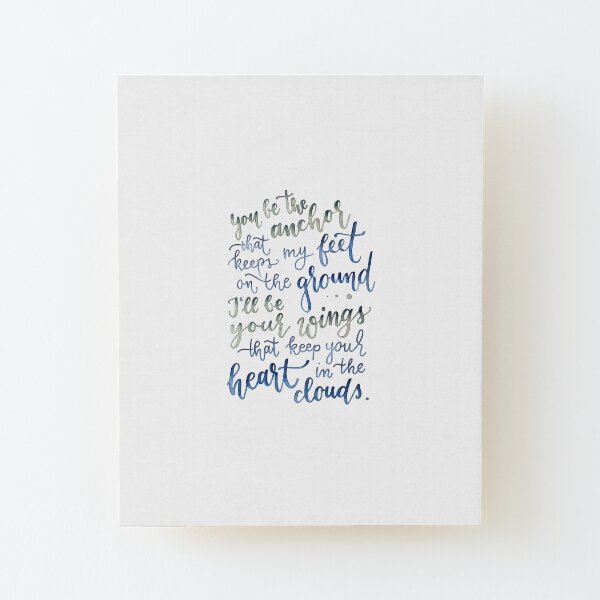 You be the anchor Wood Mounted Print