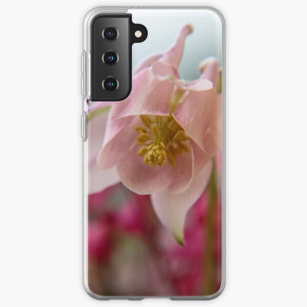 Blüte einer Aquilegia im Rosa Samsung Galaxy Flexible Hülle