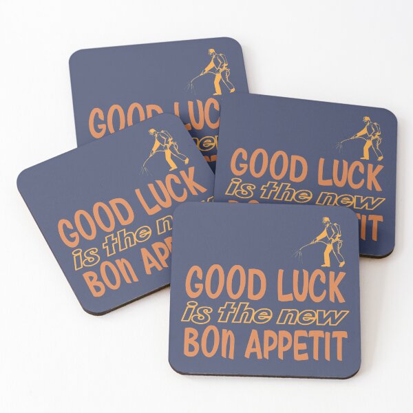 Item preview, GOOD LUCK IS THE NEW BON APPETIT 2 designed and sold by SPACESHEEP0202.