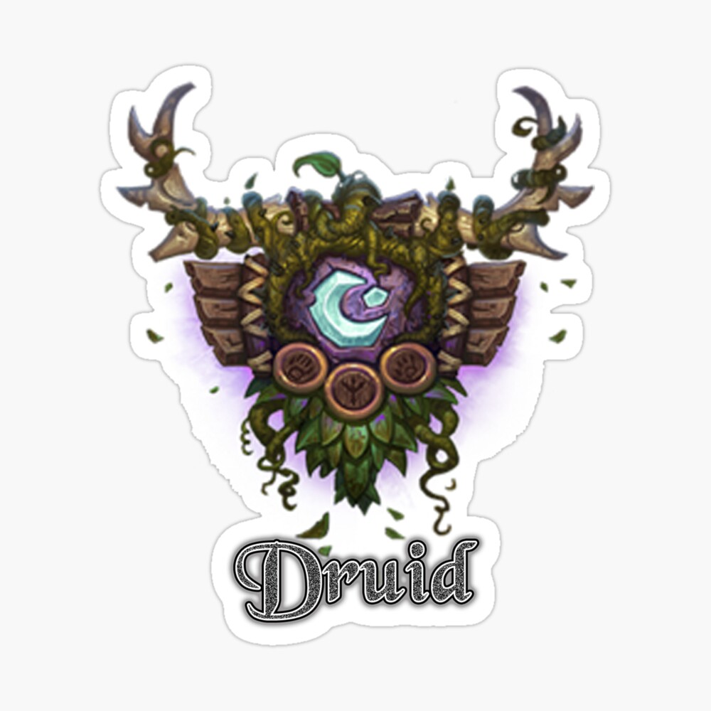 World Of Warcraft Druid Crest Symbol Decal Bumper Stickers Paper Etna