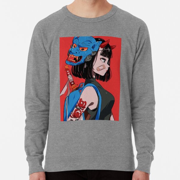 Cyberpunk girl Lightweight Sweatshirt