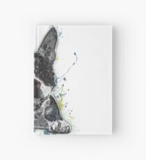 Boston Terrier Paint Splatter Hardcover Journal