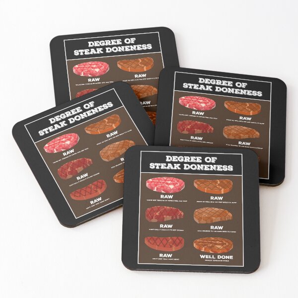 Item preview, Degree Of Steak Doneness Meat Grill BBQ designed and sold by MooonTees.