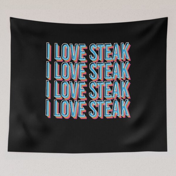 Item preview, I Love Steak Meat Grill BBQ Food Chef designed and sold by MooonTees.