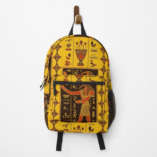 Item preview, Seamless pattern with egyptian gods and ancient egyptian hieroglyphs designed and sold by kateja.