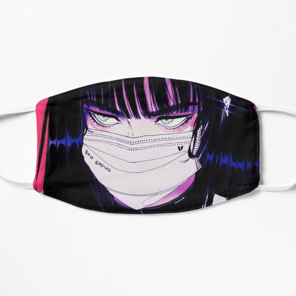 Cyberpunk girl Flat Mask