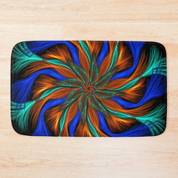 Item preview, Vibrant golden wispy feathers in the round at nightfall  designed and sold by busyBeanz.