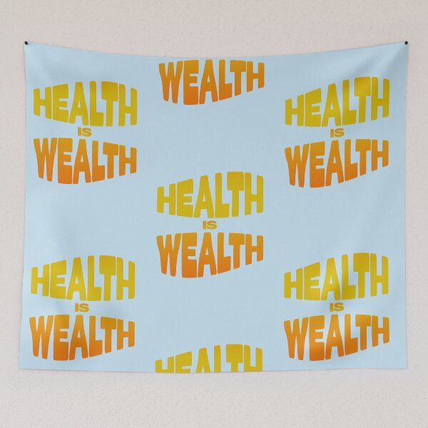 Item preview, HEALTH is WEALTH designed and sold by SPACESHEEP0202.