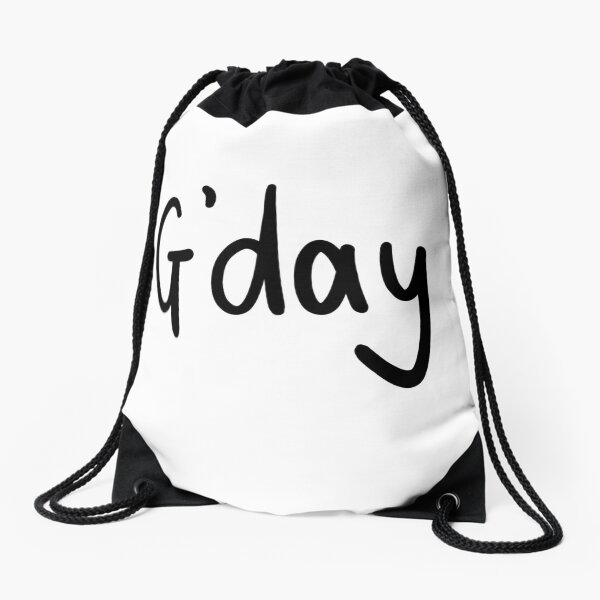 G'day! Aussie Slang Drawstring Bag