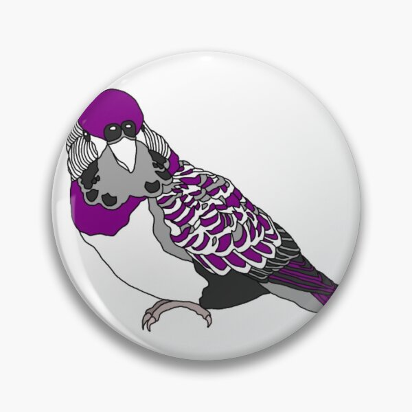 Item preview, Ace Pride Budgie designed and sold by AdoraBirdArt.