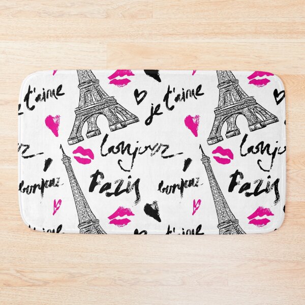 Item preview, Paris. Vintage seamless pattern with Eiffel Tower and hand drawn lettering. designed and sold by kateja.