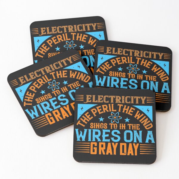 Item preview, Electricity The Peril The Wind Sings To In The Wires On A Gray Day designed and sold by GoodVibeDesign.