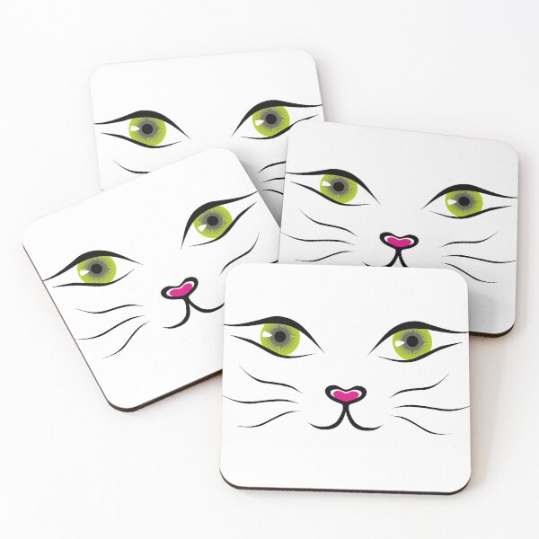 Item preview, cat eye and nose illustration, Cat Cartoon, Cute cat face material  designed and sold by Halalolo.
