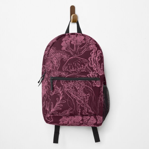 Item preview, Seamless pattern with jellyfish,tropical fish, marine plants and corals designed and sold by kateja.