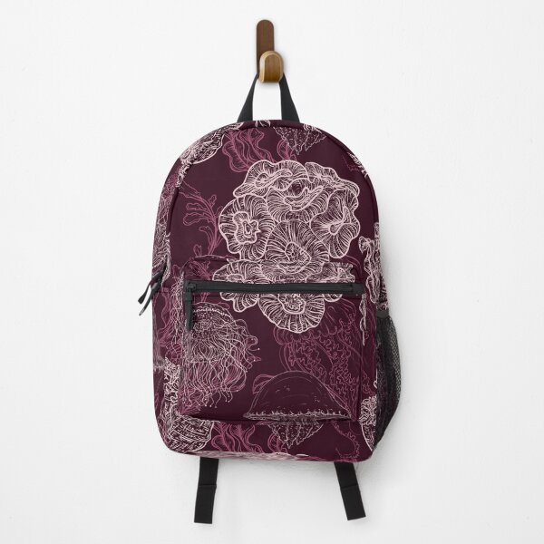 Item preview, Seamless pattern with jellyfish, marine plants and seaweed. designed and sold by kateja.