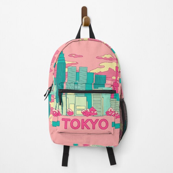 Item preview, The colorful Tokyo skyscrapers and the cherry blossom designed and sold by AnGoArt.