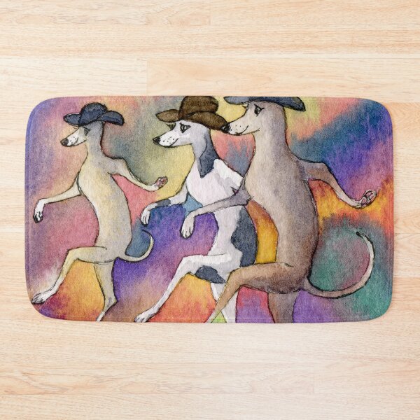 Item preview, One step forward, two steps back... line dancing greyhounds designed and sold by SusanAlisonArt.