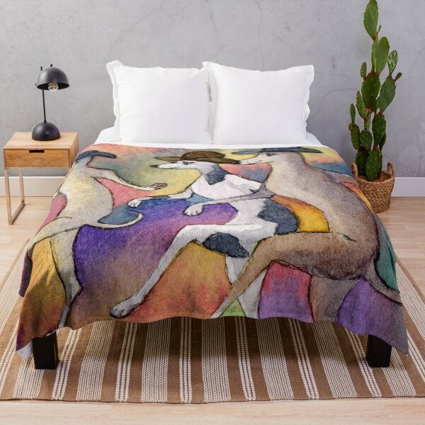 Item preview, One step forward, two steps back... line dancing greyhounds designed and sold by SusanAlisonArt.