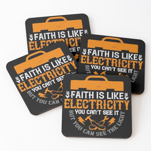 Item preview, Faith Is Like Electricity. You Can't See It, But You Can See The Light designed and sold by GoodVibeDesign.